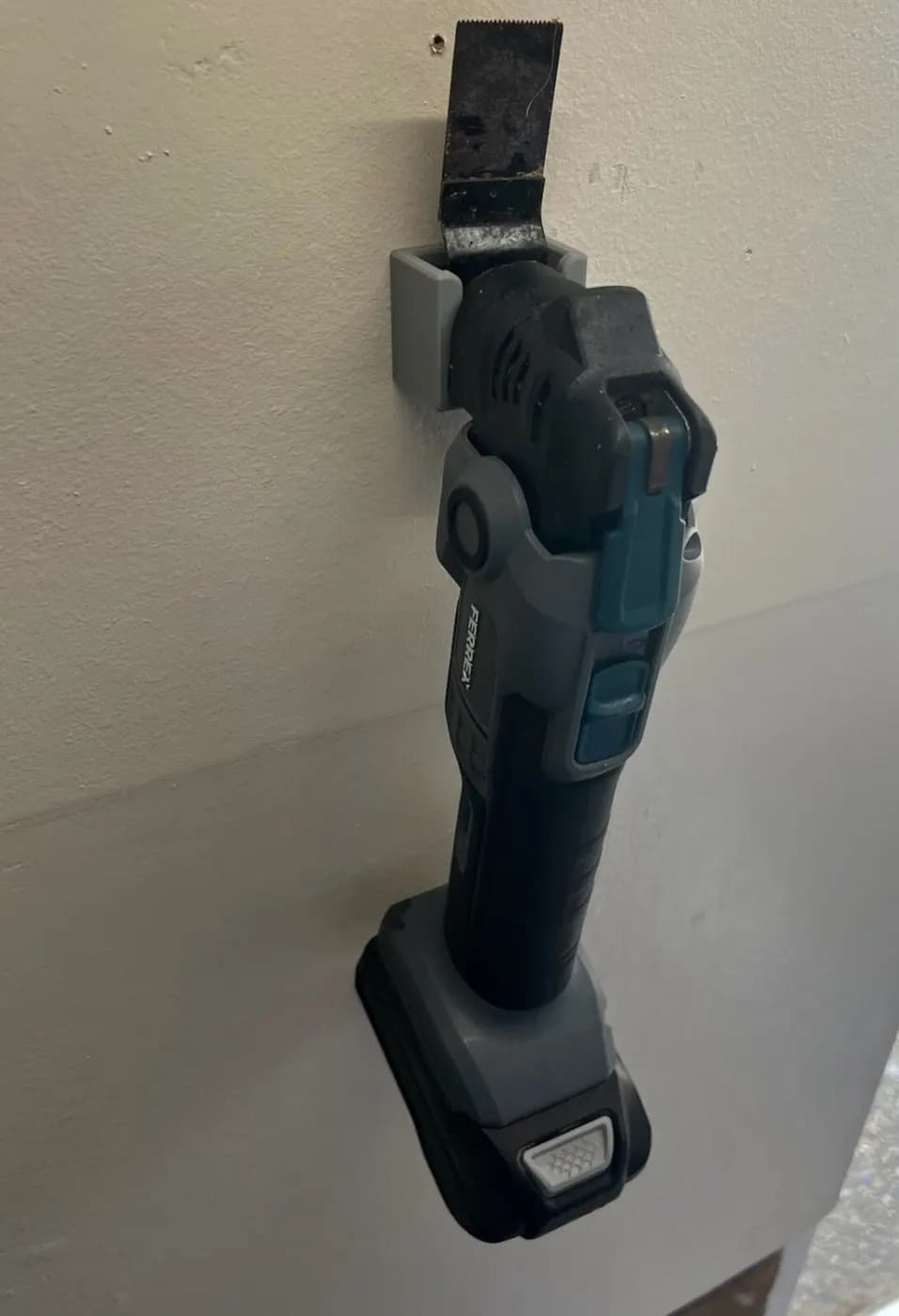 Aldi ferrex activ energy multitool wall bracket mount grey, view 6