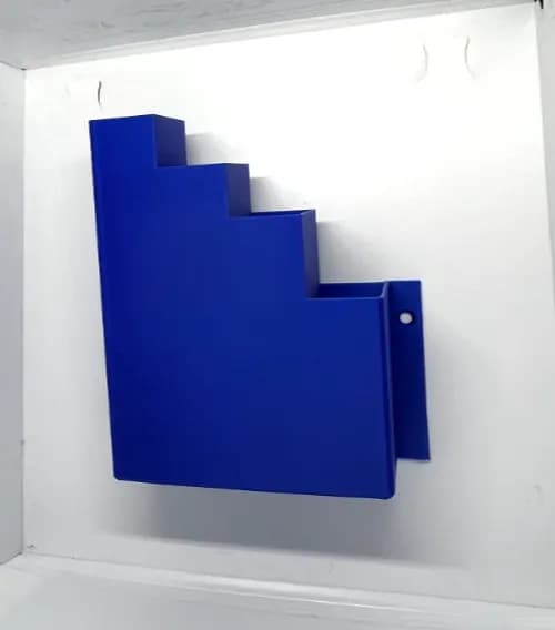 Blue Cable Tie Holder Zip Tie Storage Rack Wall Mount Organiser Container UK, view 6