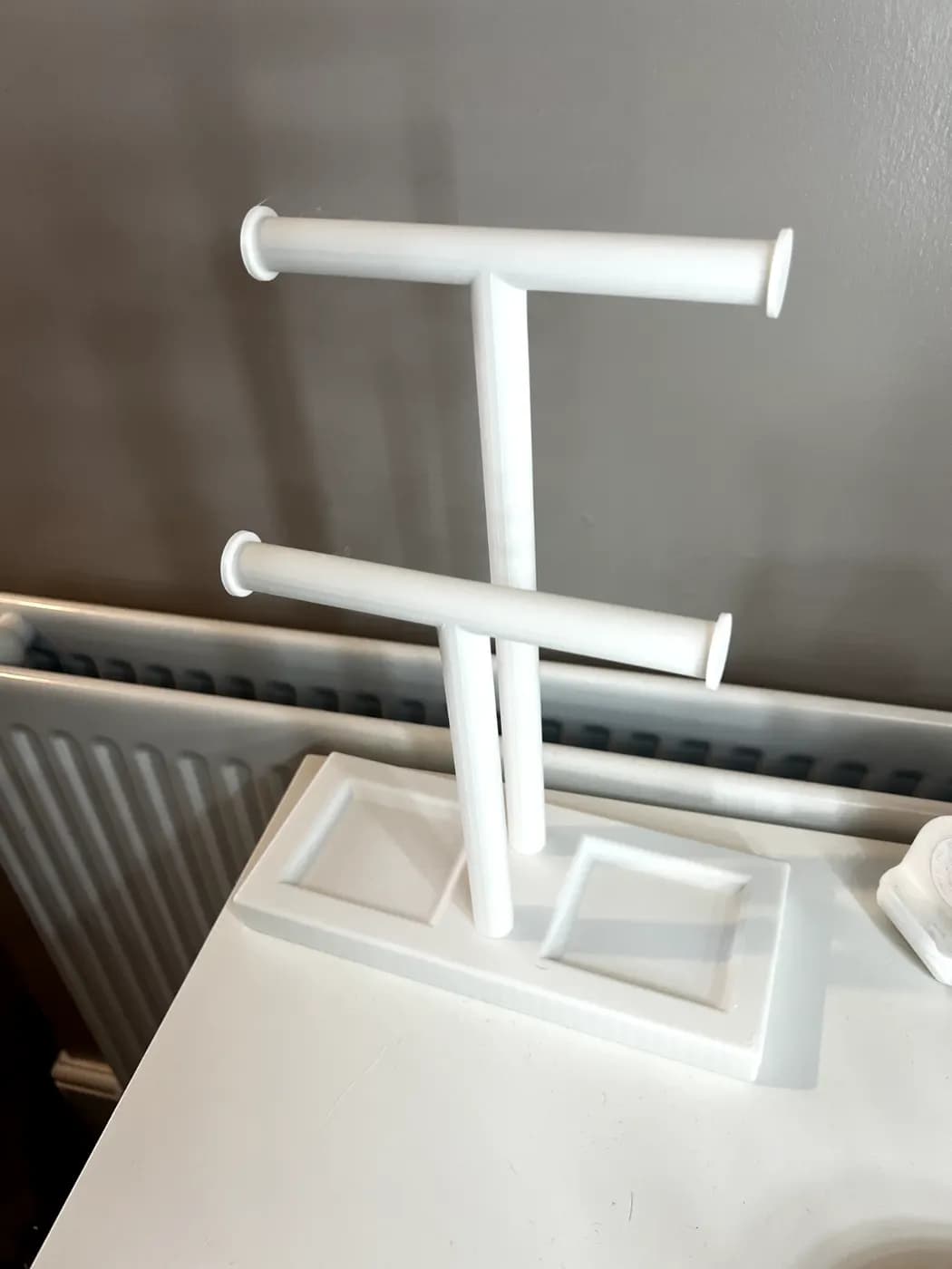 Double T-Bar Jewellery Display Stand Hanging Rack Bracelet Necklace Organiser, view 6