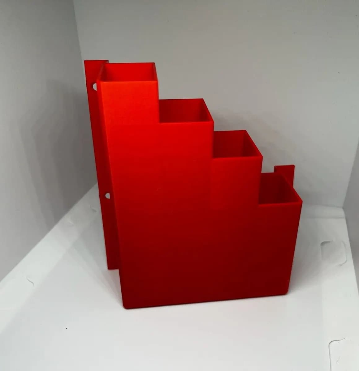 Extra Large XL Red Cable Tie Holder Zip Tie Storage Rack Wall Mount Organiser, view 2