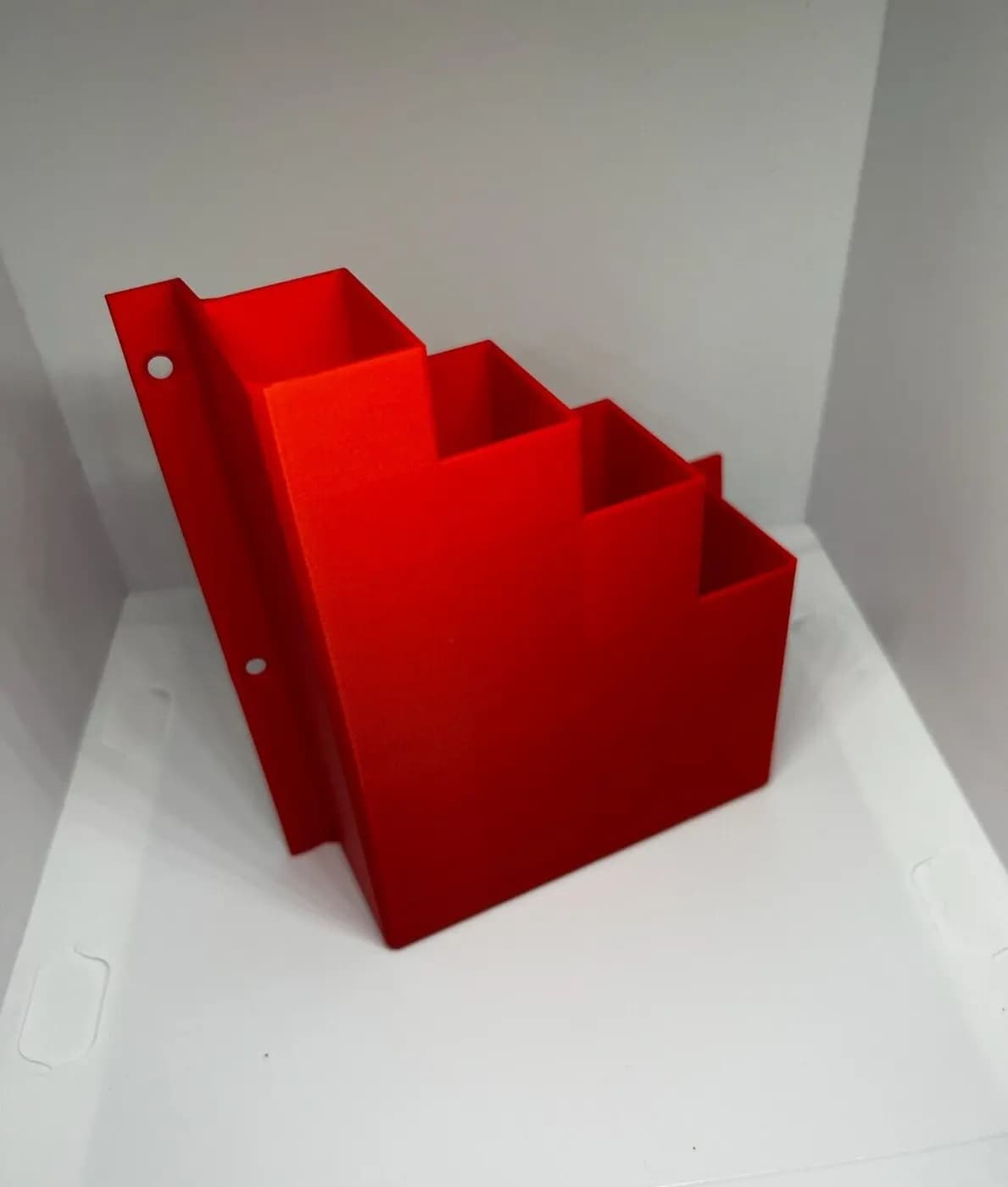 Extra Large XL Red Cable Tie Holder Zip Tie Storage Rack Wall Mount Organiser, view 3