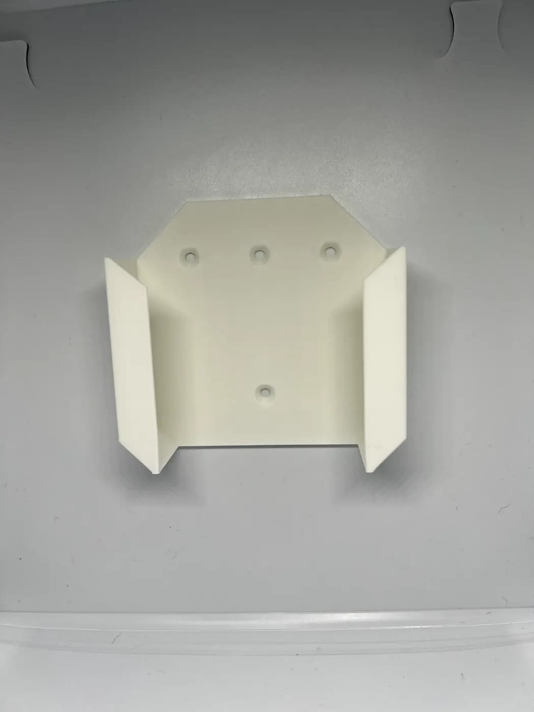 Full Philips Hue Light Bridge Holder White Bracket Wall Mount Screw Cradle UK, view 2