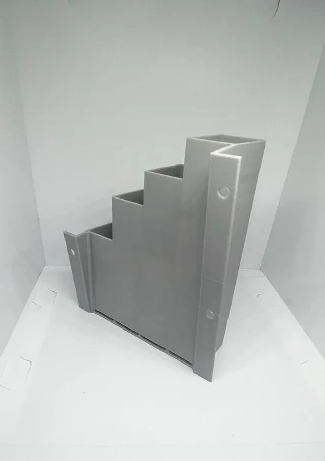 Grey Cable Tie Holder Zip Tie Storage Rack Wall Mount Organiser Container UK, view 3