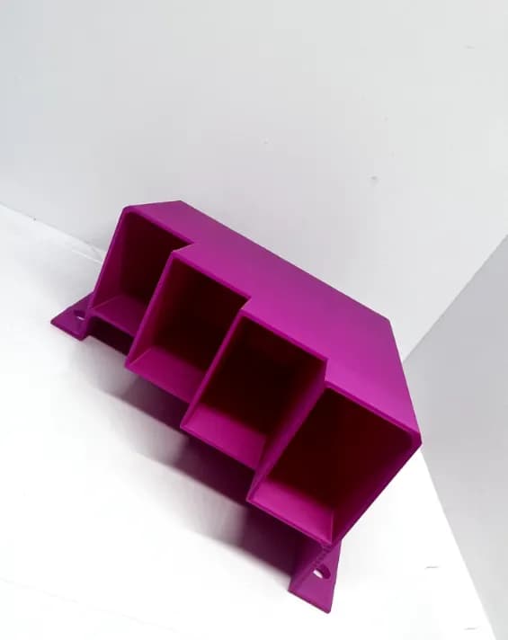 Hot Pink Cable Tie Holder Zip Tie Storage Rack Wall Mount Organiser Container, view 4