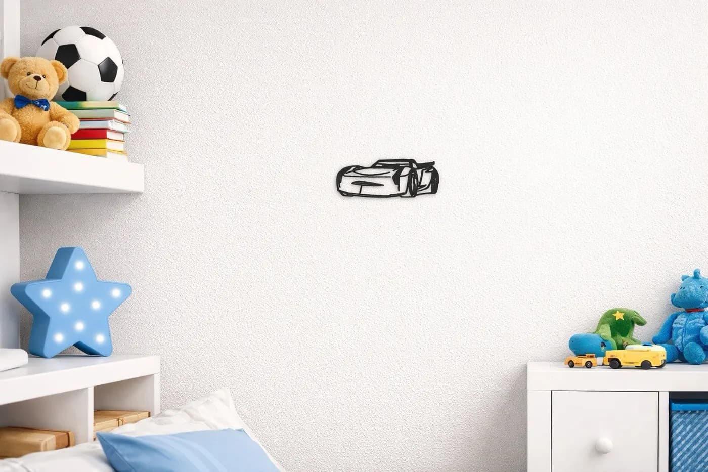 Jackson Storm 3d Print Art Wall Art Disney Cars Inspired Kids Bedroom Decoration, view 2