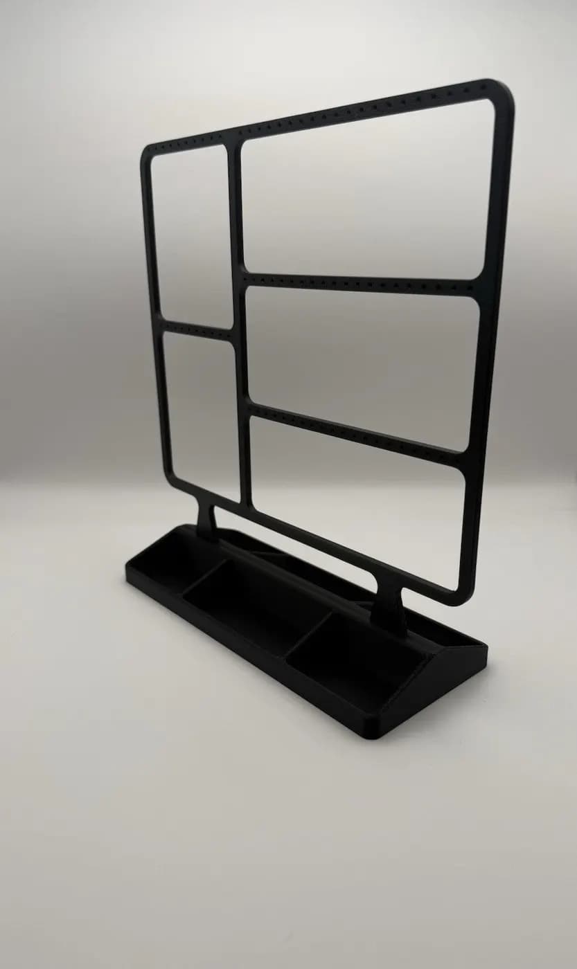 Large Black Earring Jewellery display stand organiser storage, view 5