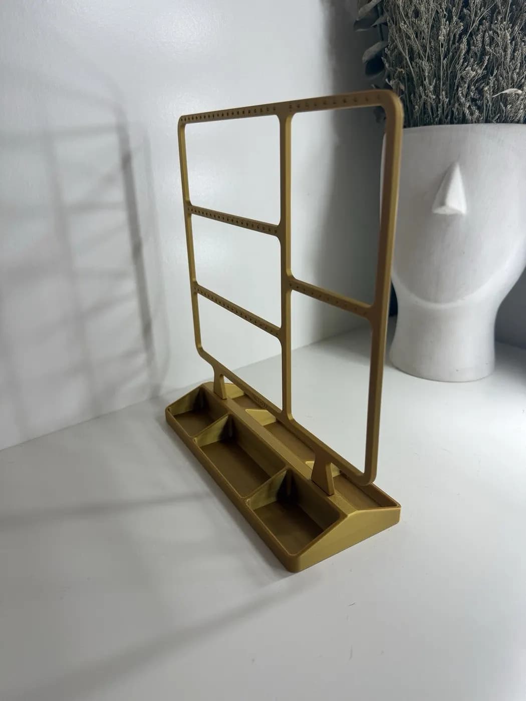 Large Gold Earring Jewellery display stand organiser storage, view 6