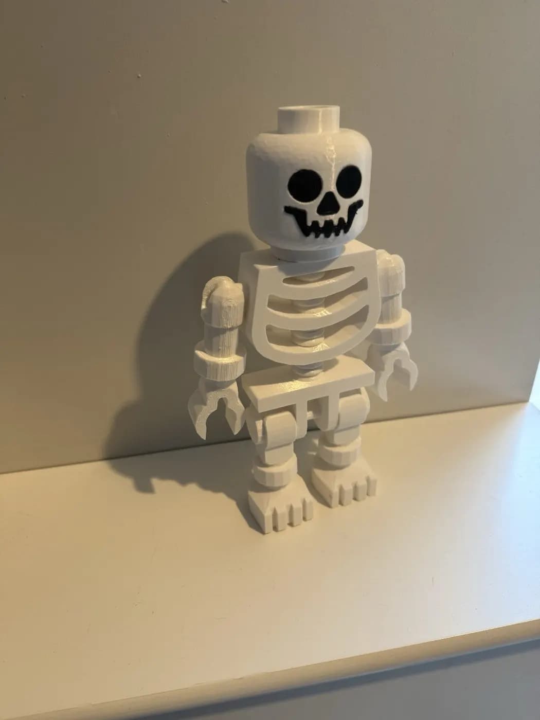 Large LEGO-Inspired Skeleton Figure 10” Tall – Halloween Decor, Display Model, view 4