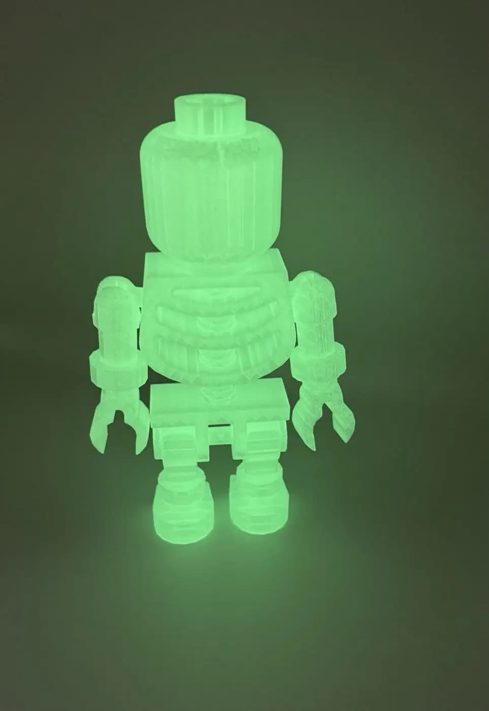 Large LEGO-Inspired Skeleton Glow In The Dark Figure 10” Tall – Halloween Model, view 3