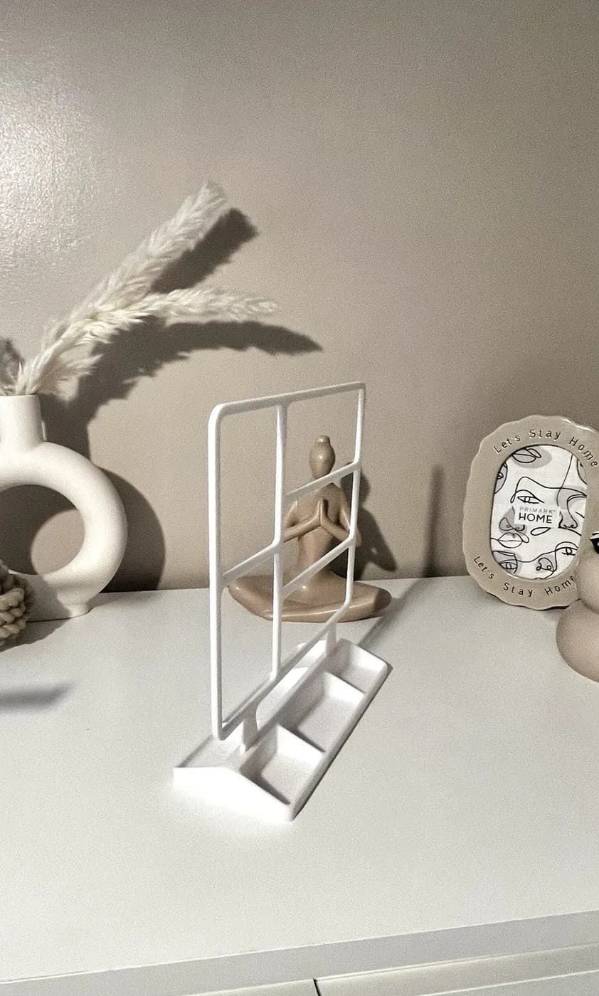 Large White Earring Jewellery display stand organiser storage, view 7