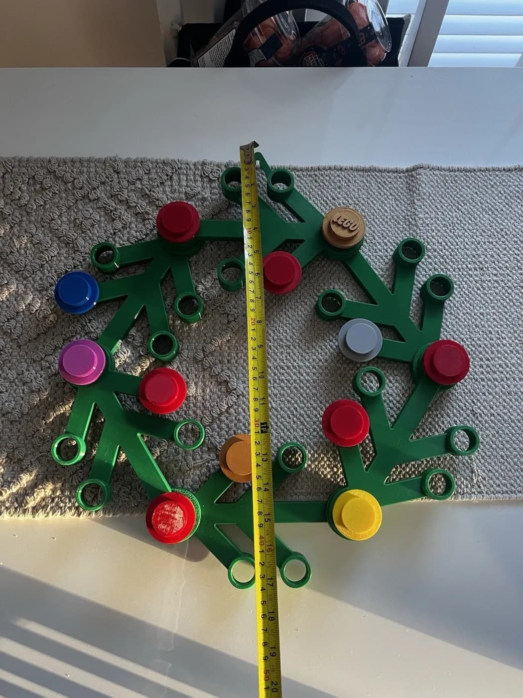 Lego Inspired Front Door Christmas Wreath Decoration Any Colour 17in Diameter, view 8