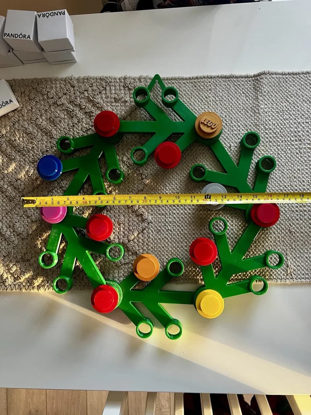 Lego Inspired Front Door Christmas Wreath Decoration Any Colour 17in Diameter, view 9