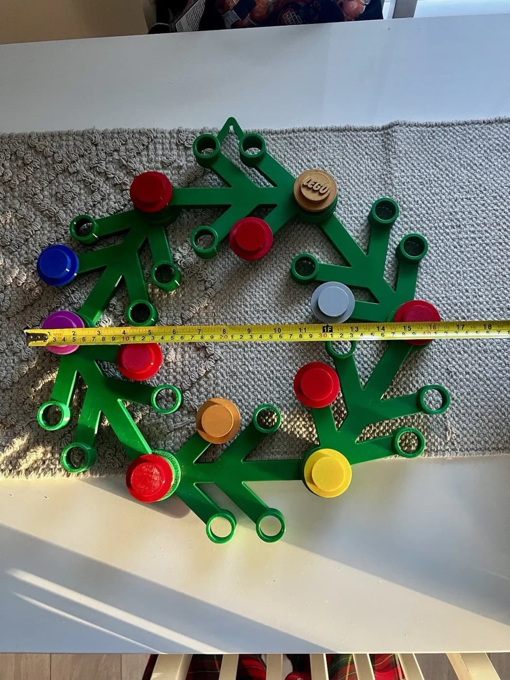 Lego Inspired Front Door Christmas Wreath Decoration Any Colour 17in Diameter, view 10