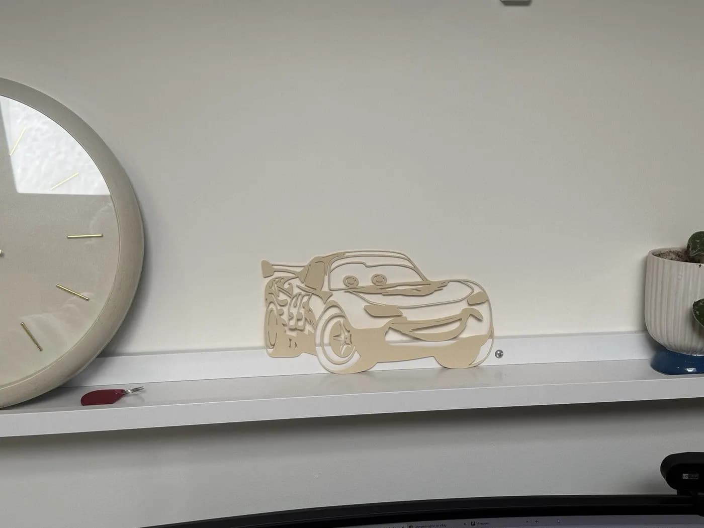 Lightning McQueen 3d Print Art / Wall Art Disney Cars Kids Bedroom Decoration, view 2