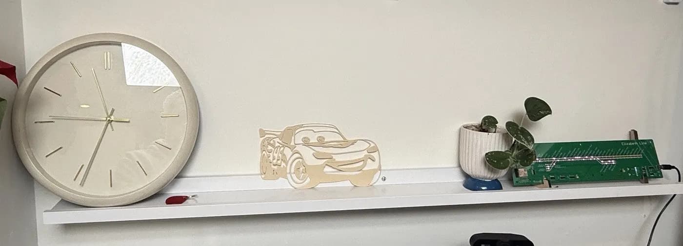 Lightning McQueen 3d Print Art / Wall Art Disney Cars Kids Bedroom Decoration, view 3