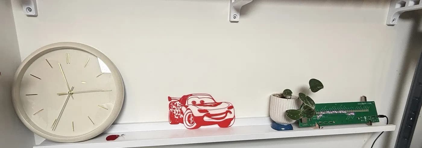 Lightning McQueen 3d Print Art / Wall Art Disney Cars Kids Bedroom Decoration, view 6