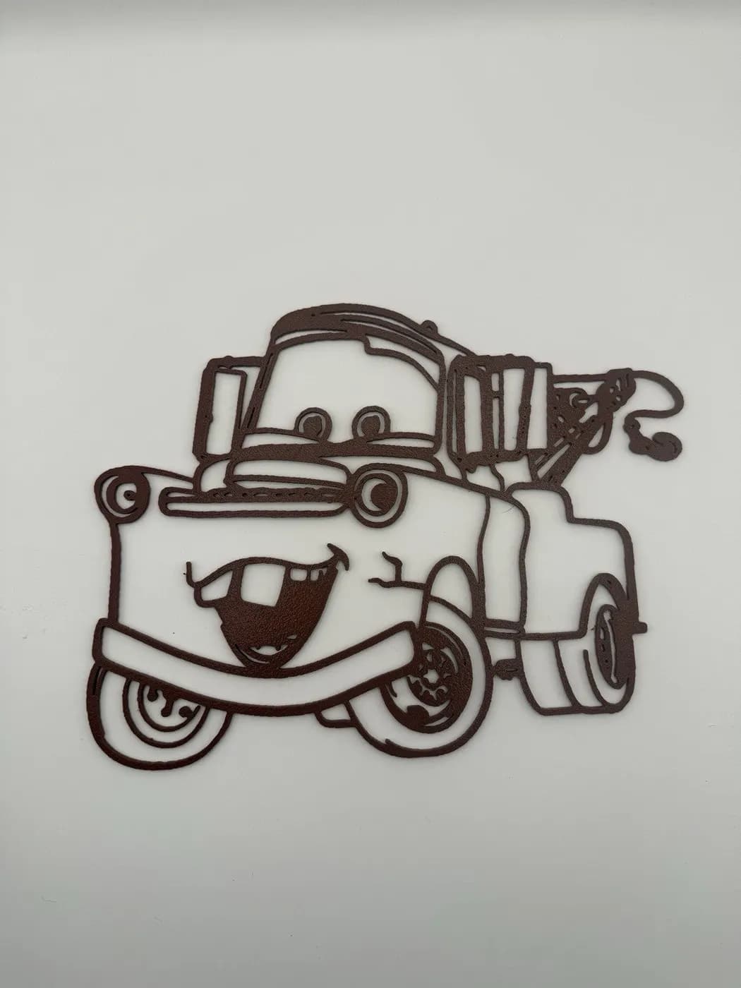 Mater Tow Truck 3d Print Wall Art Disney Cars Inspired Kids Bedroom Decoration, view 2