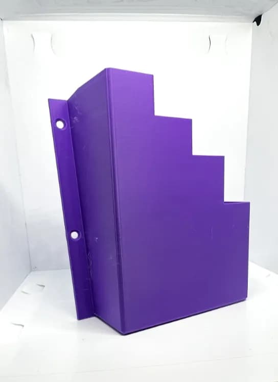 Purple Cable Tie Holder Zip Tie Storage Rack Wall Mount Organiser Container UK, view 3