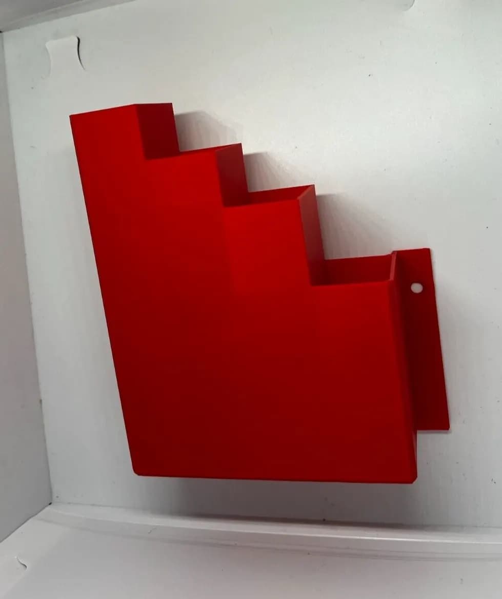 Red Cable Tie Holder Zip Tie Storage Rack Wall Mount Organiser Container UK, view 4