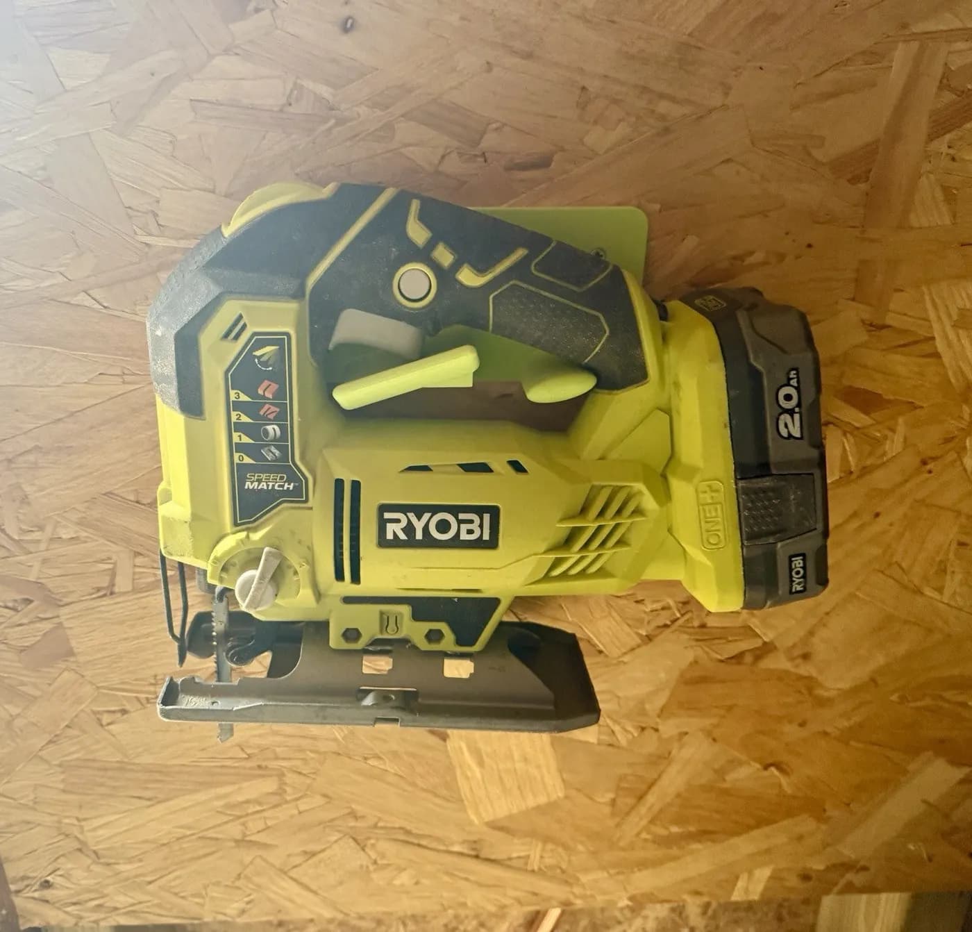 Ryobi R18JS-0 18V ONE+ Jigsaw wall mount holder display storage organiser, view 2