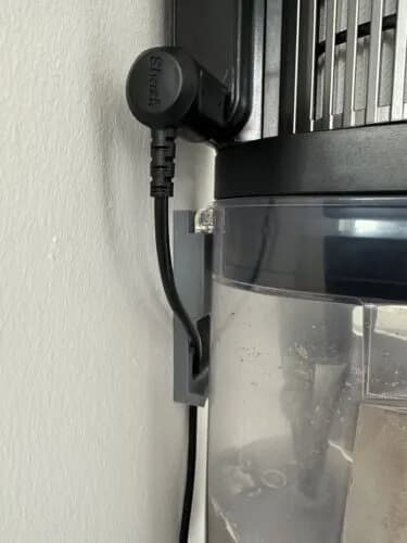 Shark Stratos Vacuum Black Wall Mount accessory holder cable management IZ400, view 5