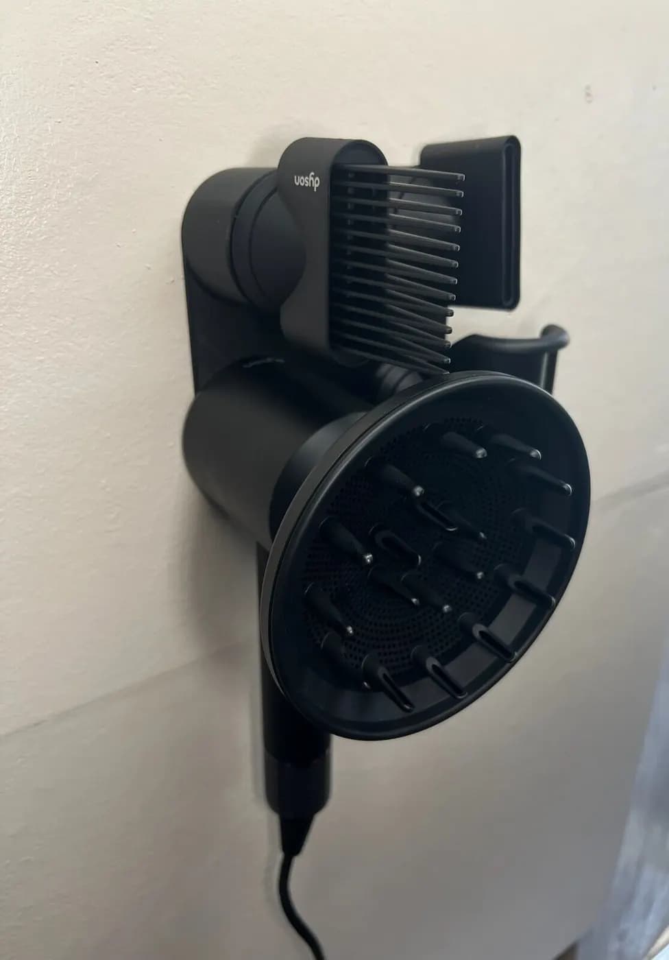 Wall Mount Bracket Stand Holder for Dyson Supersonic Hair Dryer Black, view 3