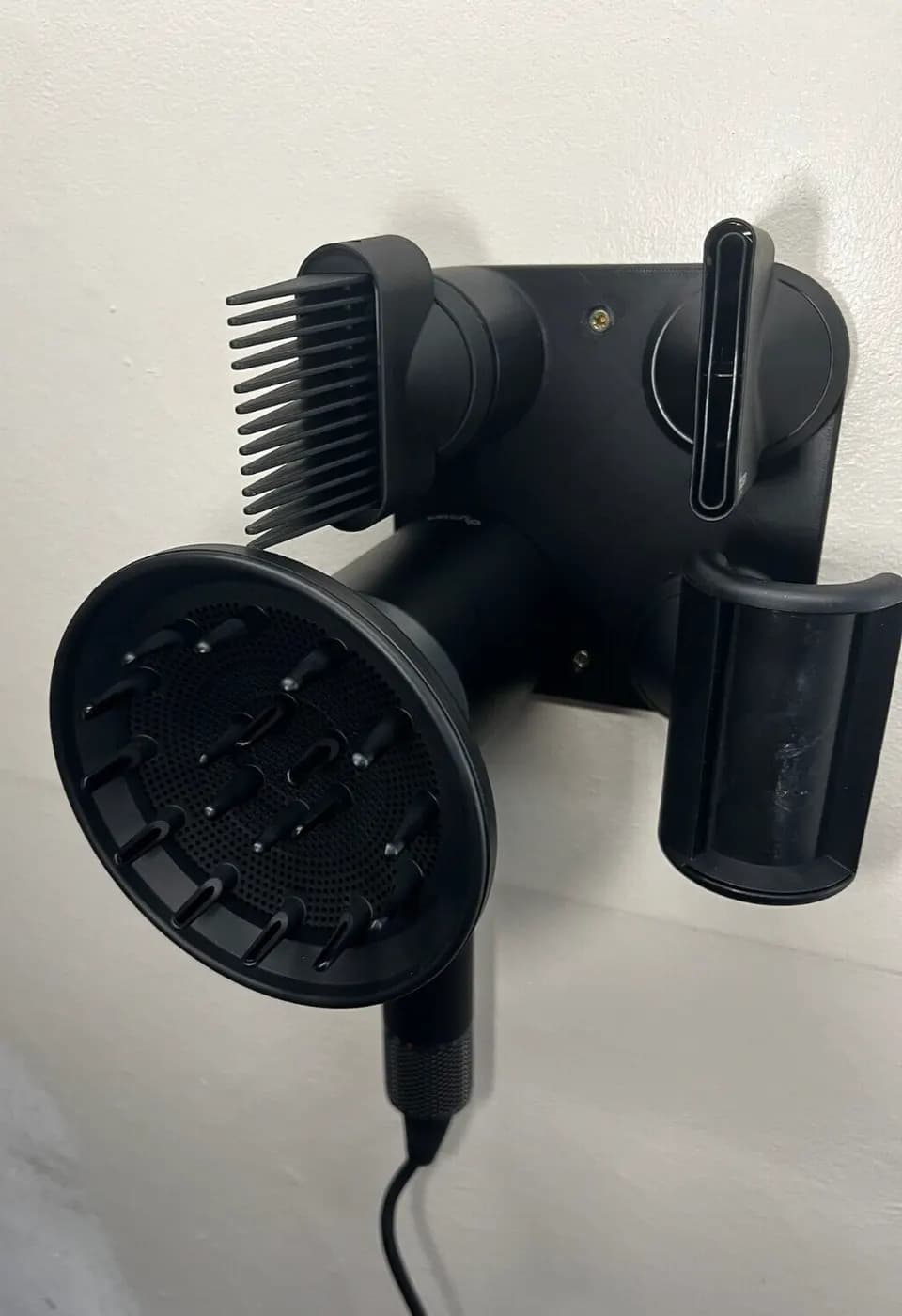 Wall Mount Bracket Stand Holder for Dyson Supersonic Hair Dryer Black, view 4