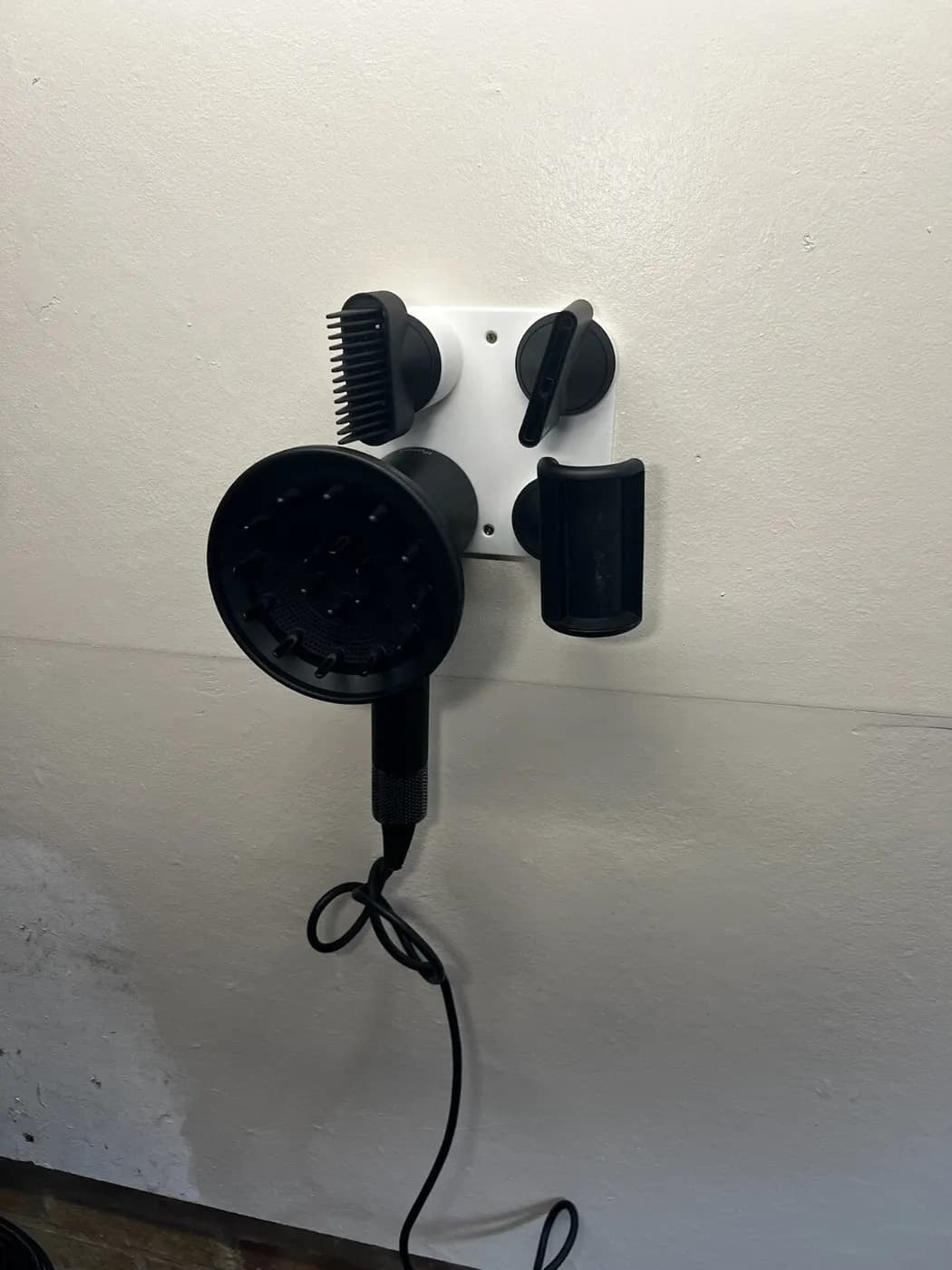 Wall Mount Bracket Stand Holder for Dyson Supersonic Hair Dryer White, view 4