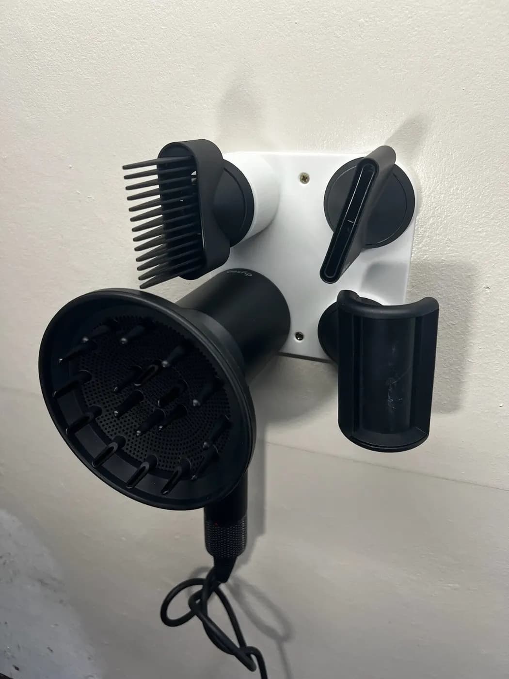 Wall Mount Bracket Stand Holder for Dyson Supersonic Hair Dryer White, view 5