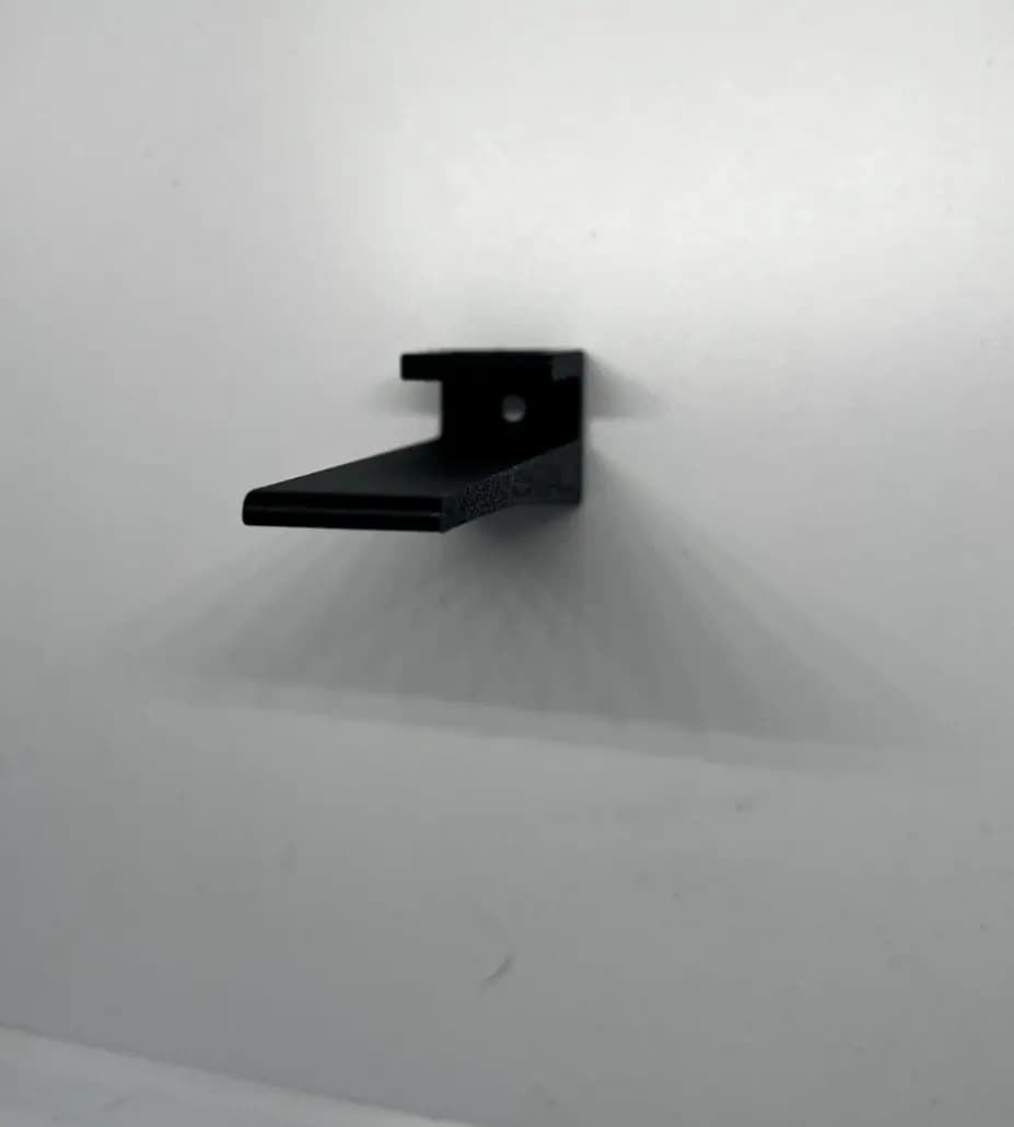 Wall Mounted Cap / Hat Display Stand mount black but any colour available, view 2