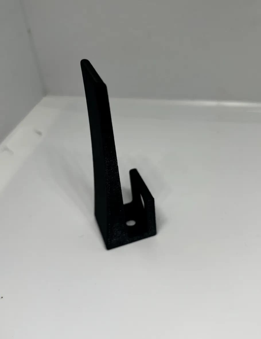 Wall Mounted Cap / Hat Display Stand mount black but any colour available, view 3