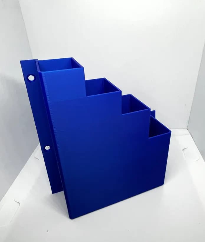 XL Extra Large Blue Cable Tie Holder Zip Tie Storage Rack Wall Mount Organiser, view 3