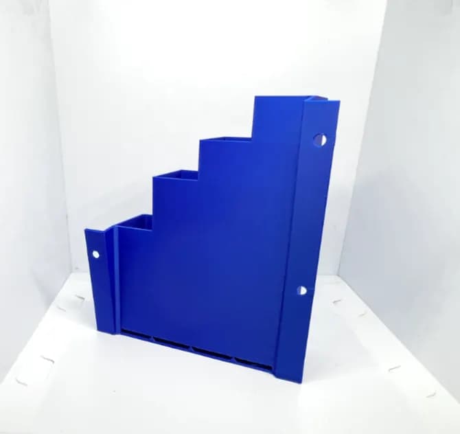 XL Extra Large Blue Cable Tie Holder Zip Tie Storage Rack Wall Mount Organiser, view 4
