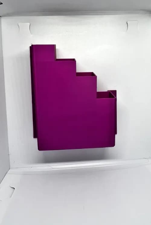 XL Extra Large Hot Pink Cable Tie Holder Zip Storage Rack Wall Mount Organiser, view 6