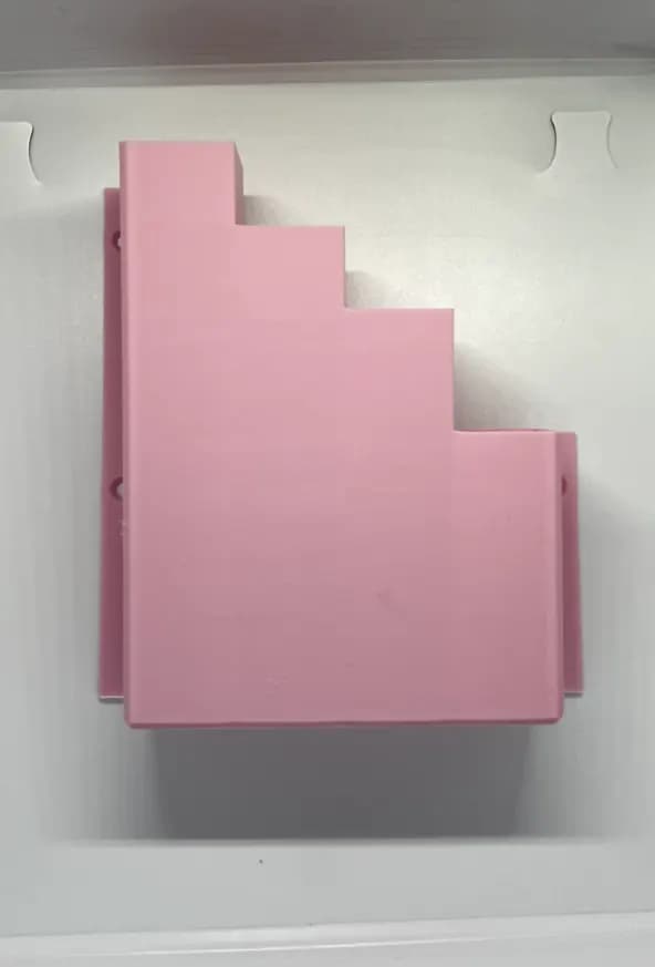 XL Extra Large Pink Cable Tie Holder Zip Tie Storage Rack Wall Mount Organiser, view 2