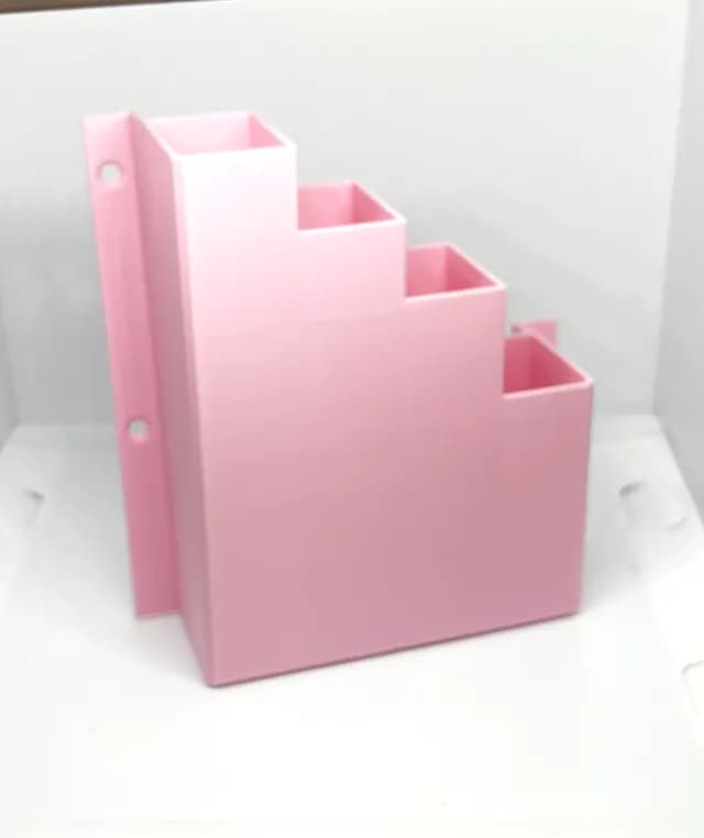 XL Extra Large Pink Cable Tie Holder Zip Tie Storage Rack Wall Mount Organiser, view 4