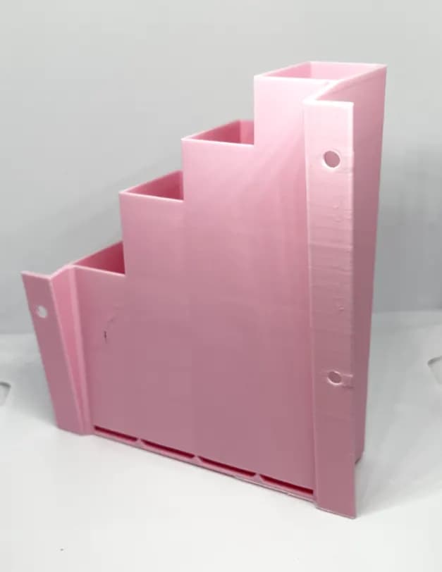 XL Extra Large Pink Cable Tie Holder Zip Tie Storage Rack Wall Mount Organiser, view 5