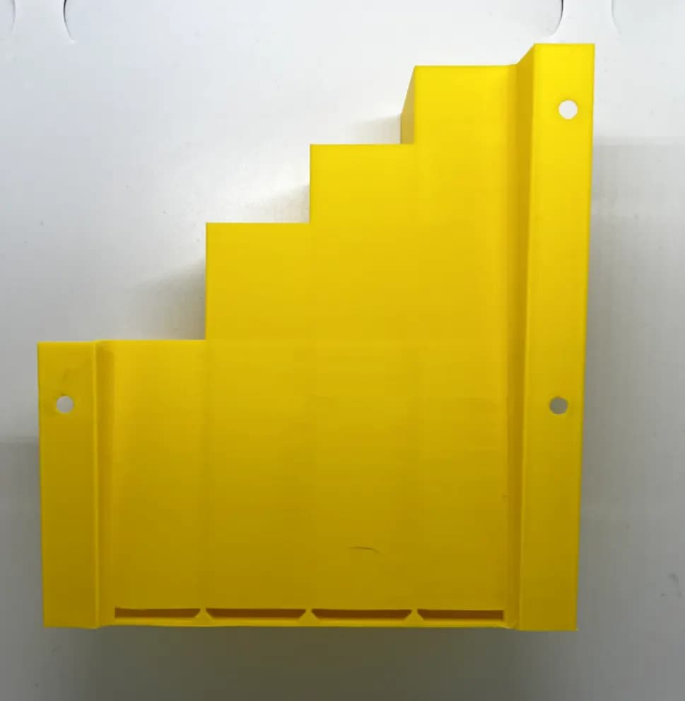 Yellow Cable Tie Holder Zip Tie Storage Rack Wall Mount Organiser Container UK, view 3