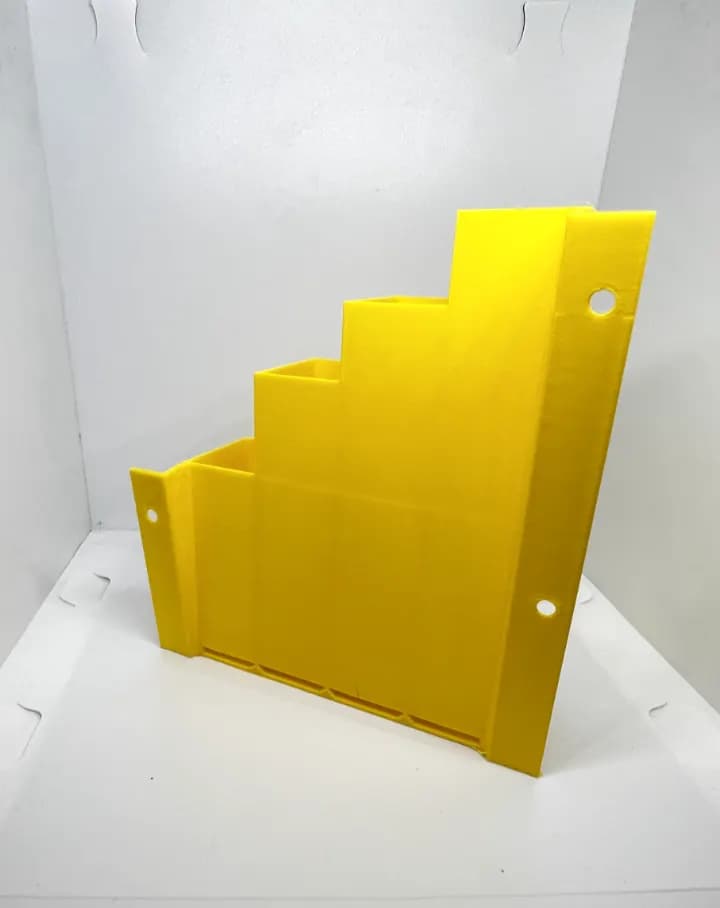 Yellow Cable Tie Holder Zip Tie Storage Rack Wall Mount Organiser Container UK, view 6