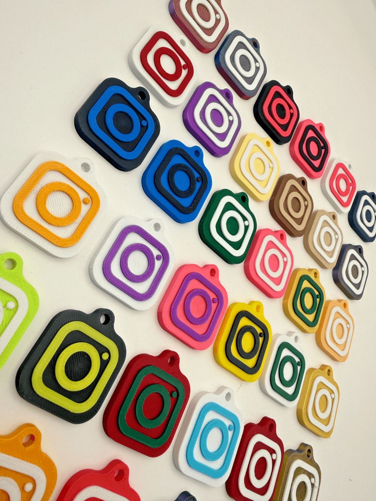 30mm NFC Tag Social Media Key Chain Key Ring Tap To Share Profile, view 3