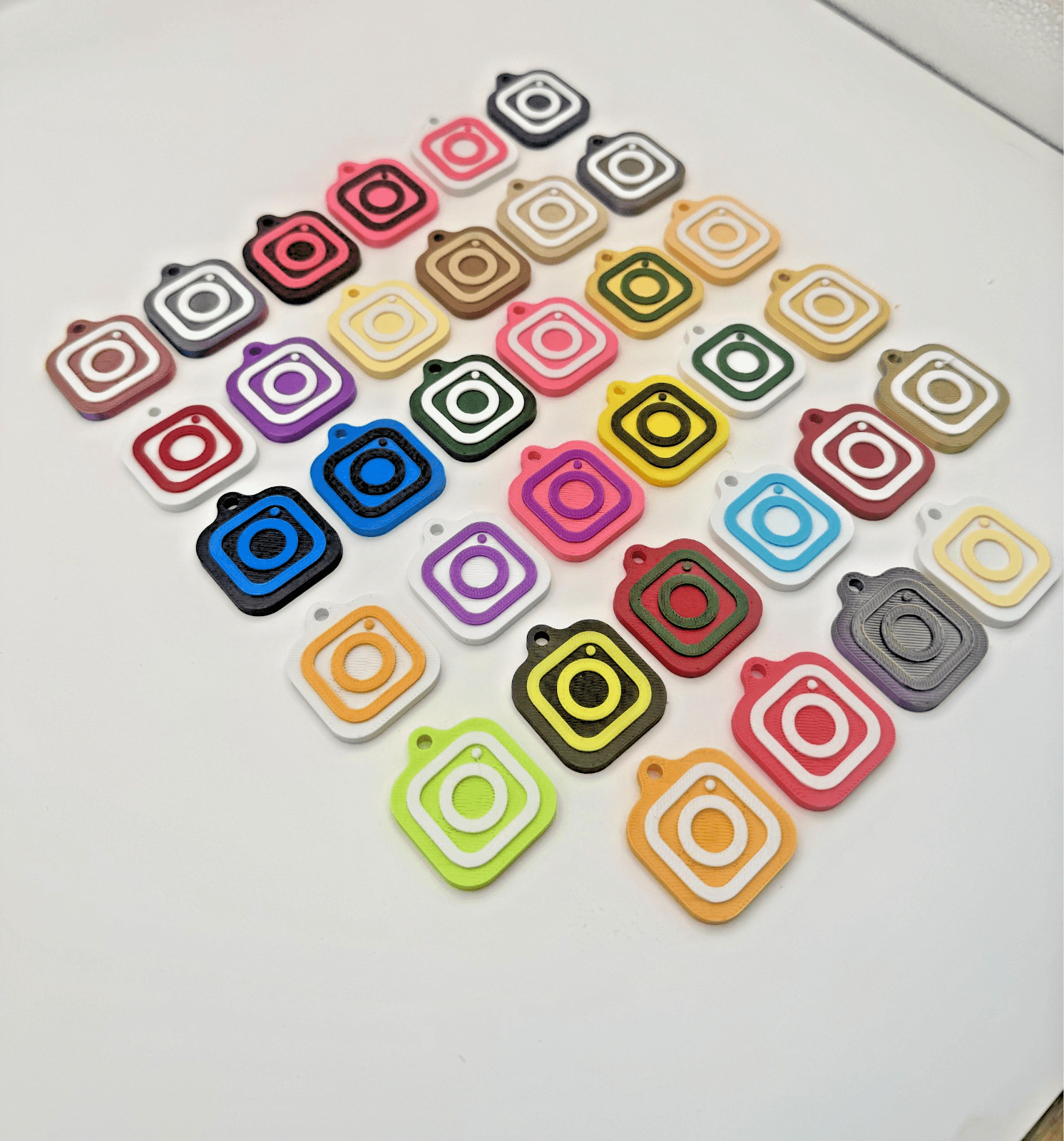 30mm NFC Tag Social Media Key Chain Key Ring Tap To Share Profile, view 9