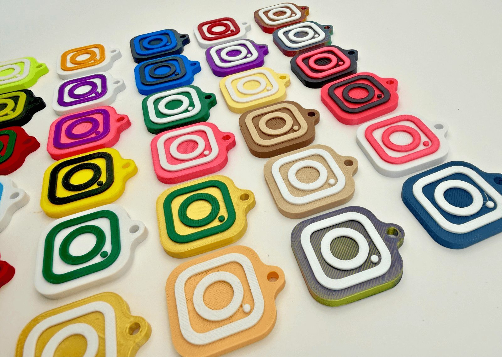30mm NFC Tag Social Media Key Chain Key Ring Tap To Share Profile, view 2