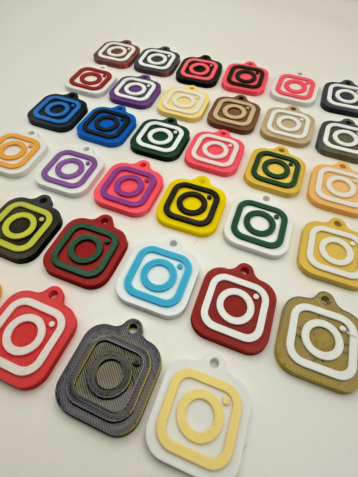 30mm NFC Tag Social Media Key Chain Key Ring Tap To Share Profile, view 10