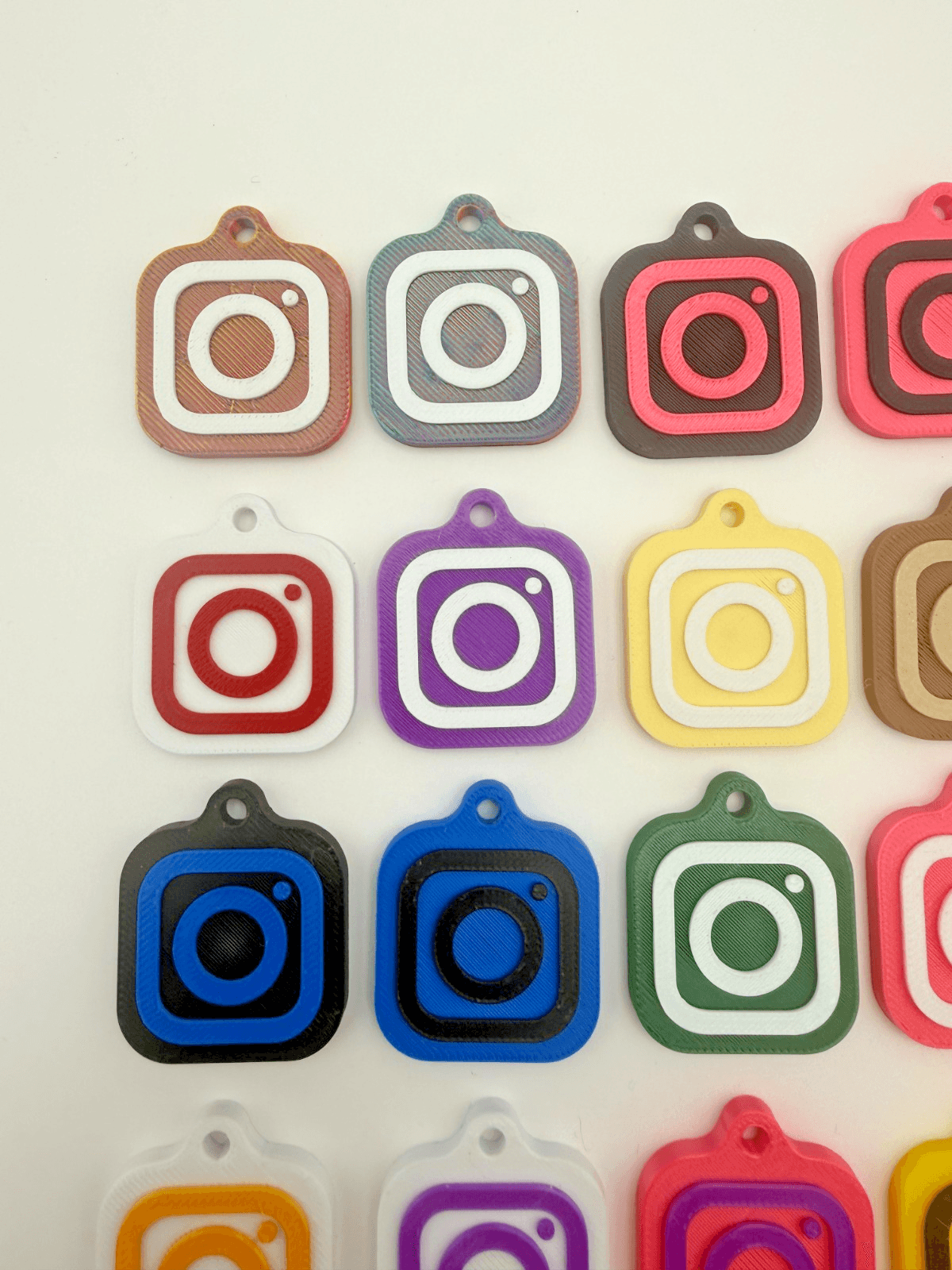 30mm NFC Tag Social Media Key Chain Key Ring Tap To Share Profile, view 6