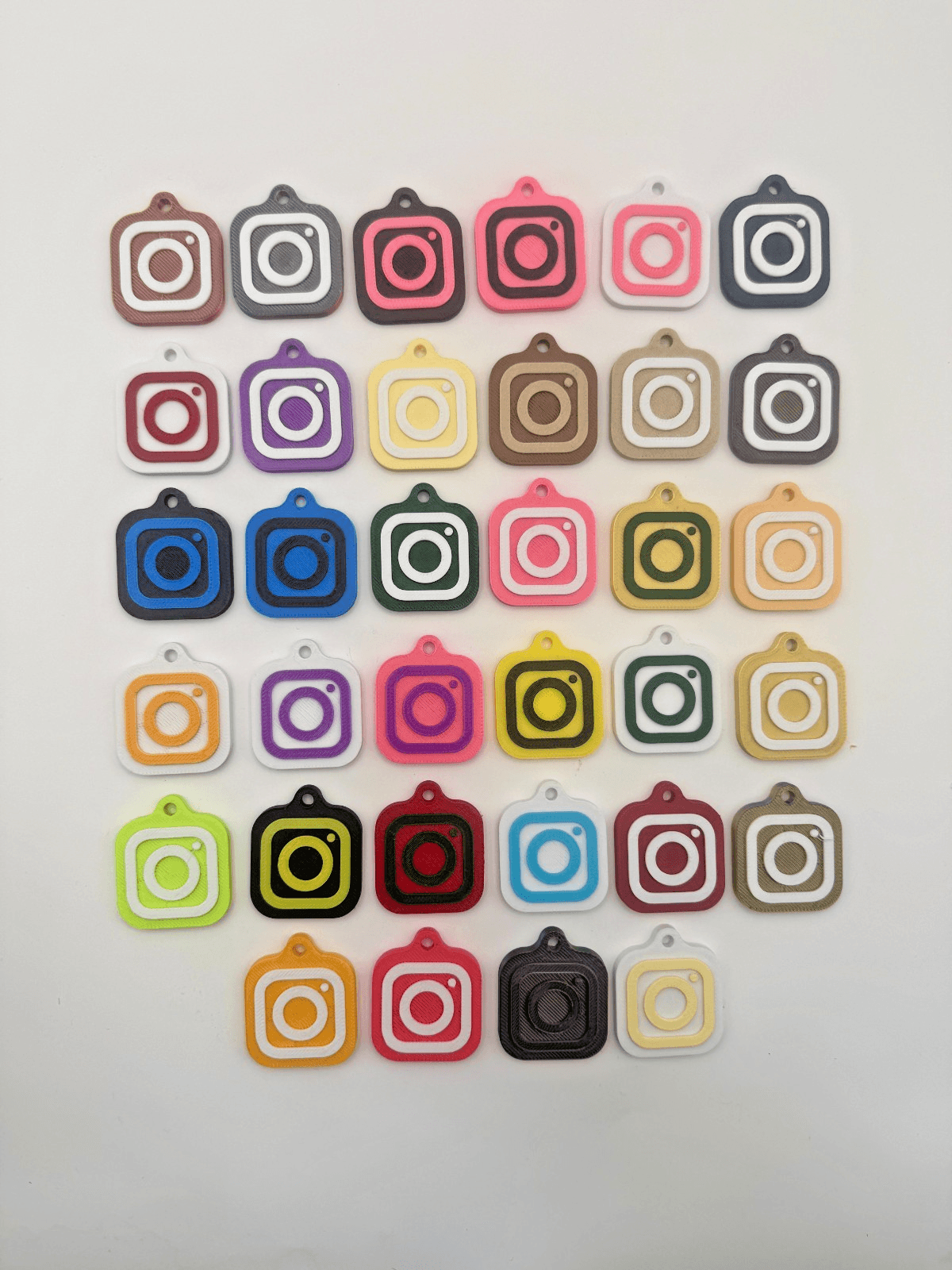 30mm NFC Tag Social Media Key Chain Key Ring Tap To Share Profile, view 8