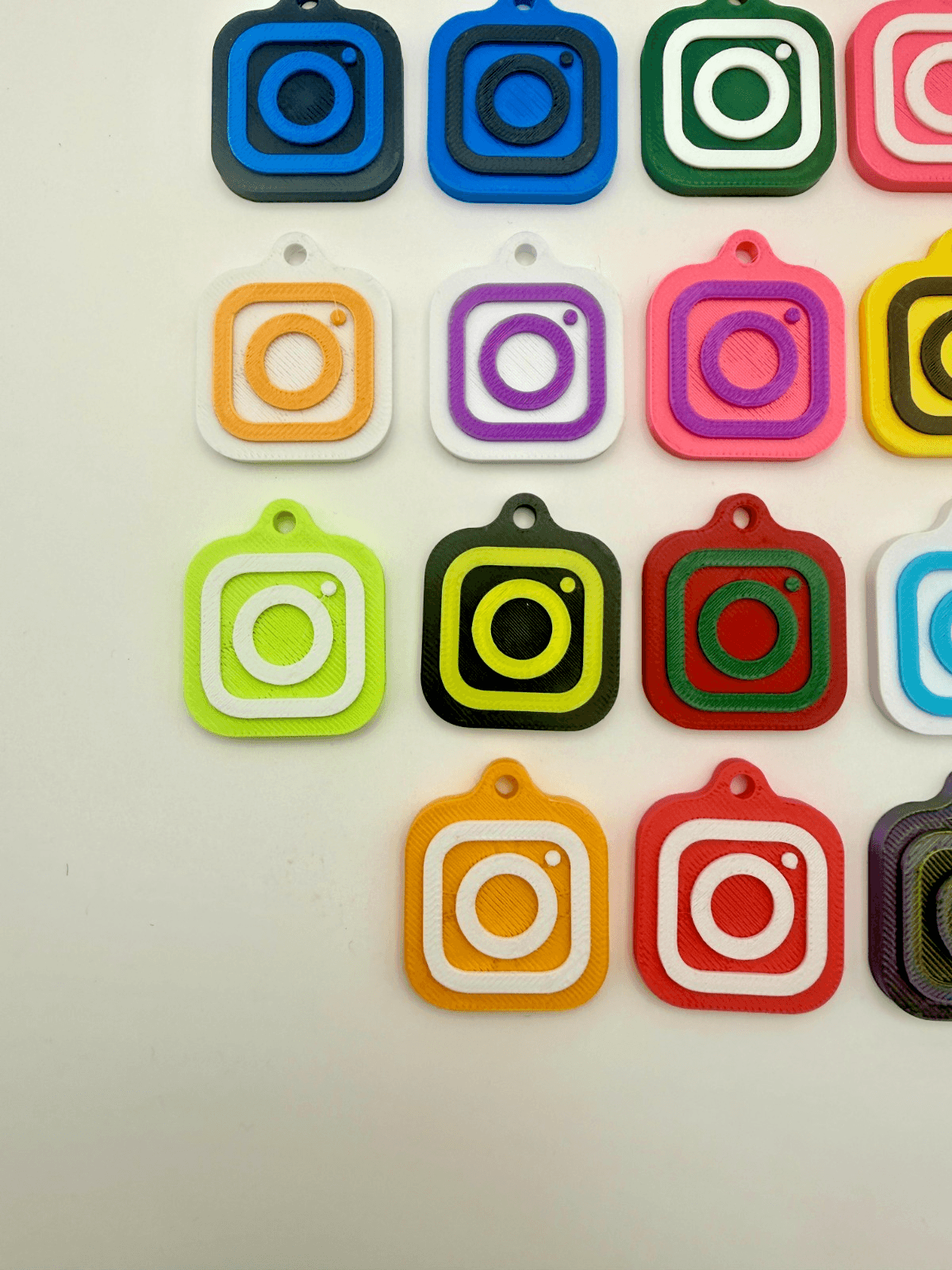 30mm NFC Tag Social Media Key Chain Key Ring Tap To Share Profile, view 5