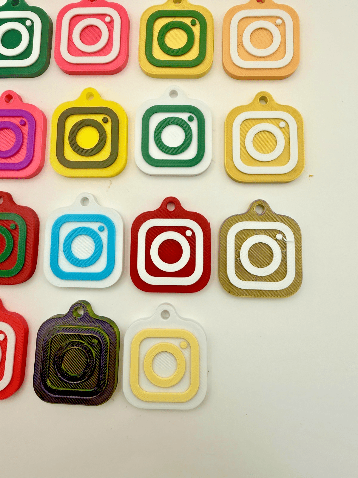 30mm NFC Tag Social Media Key Chain Key Ring Tap To Share Profile, view 4
