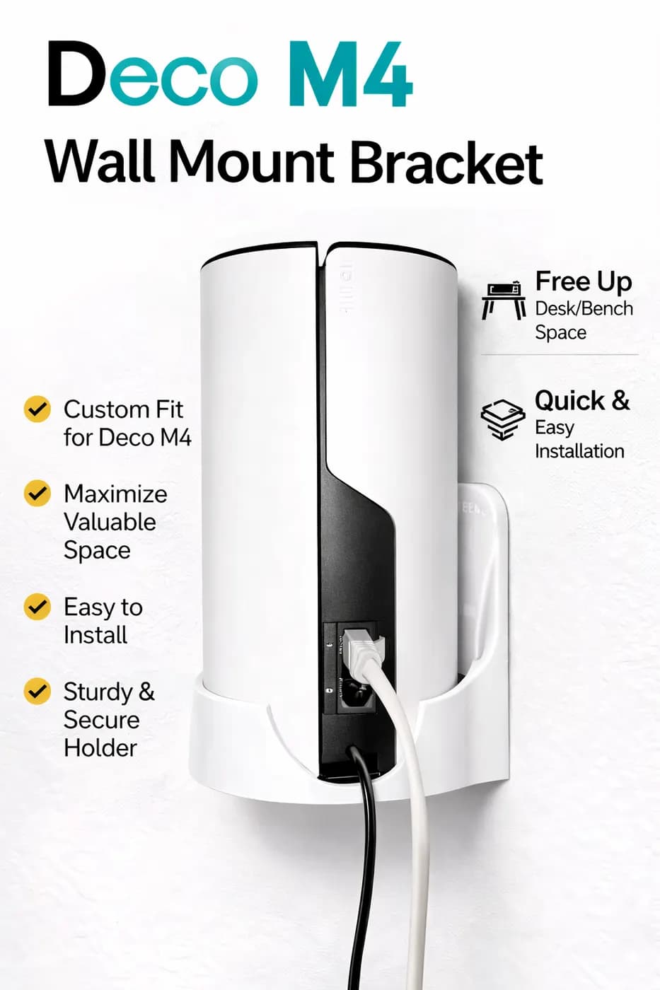 TP-Link Deco M4 / E4 / S4 / P9 / S7 Wall Mount