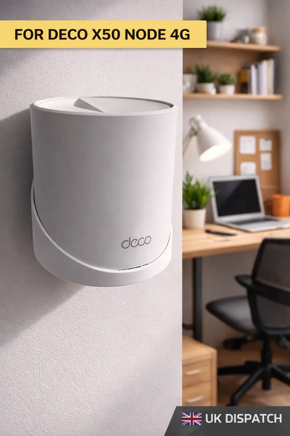 TP-Link Deco X50 NODE 4G Wall Mount Holder 3D Printed Mesh WiFi Bracket UK